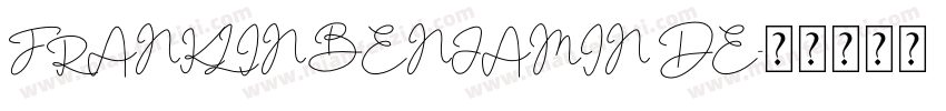 FRANKLIN BENJAMIN DE字体转换
